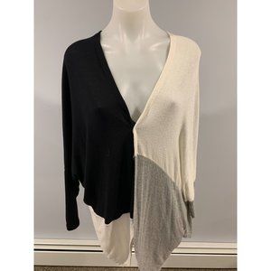 Michael Lauren Black & White & Gray Cardigan Size M